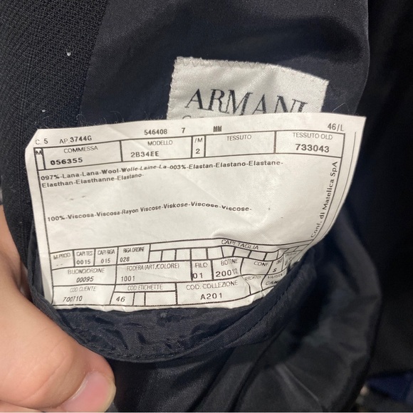 Armani collenzioni suit blazer black size 46 - Picture 6 of 7